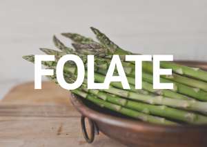 asparagus in bowl background "folate"
