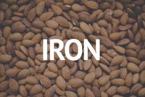 almonds background "iron"