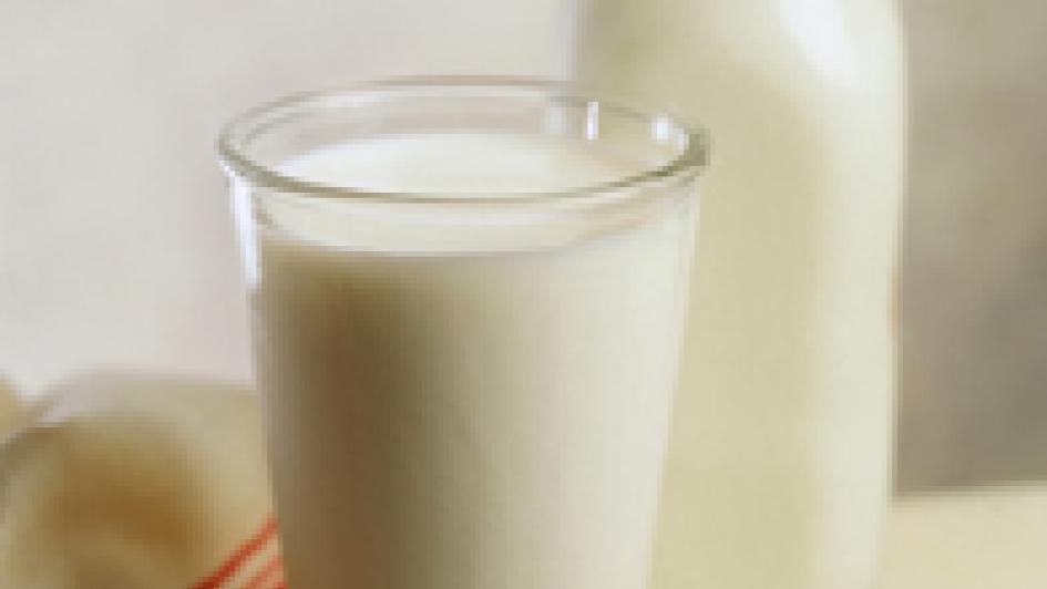 glass and jar of milk