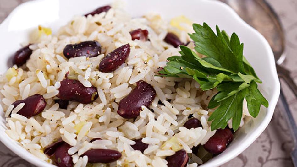 bowl of rice and beans