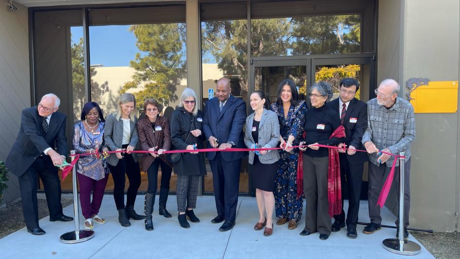 Group of people at Bastyr University San Diego cutting a ribbon