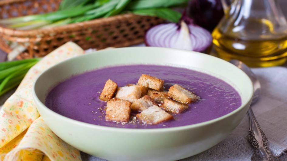 purple soup