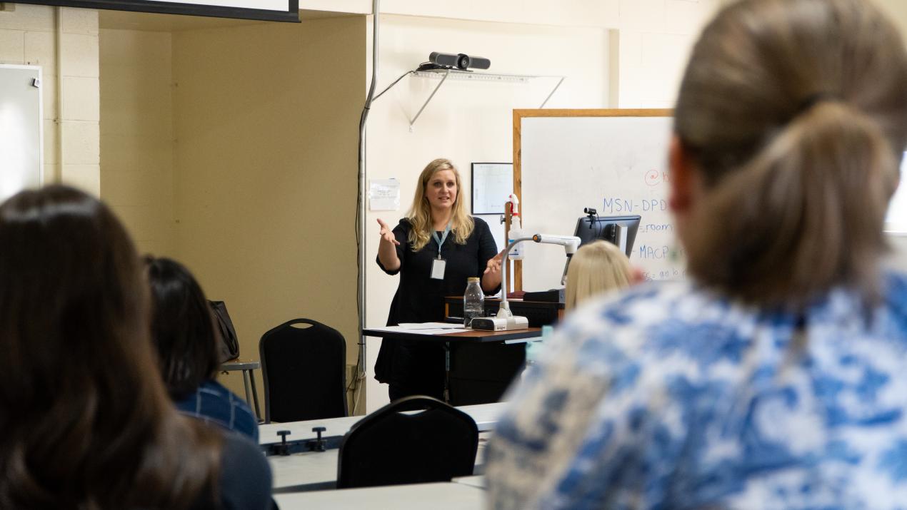 professor teaching class